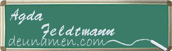 Agda Feldtmann Visitenkarte